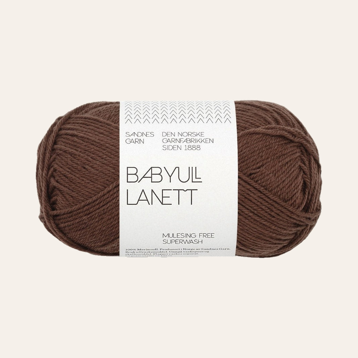 Babyull lanett 3082 mork brun