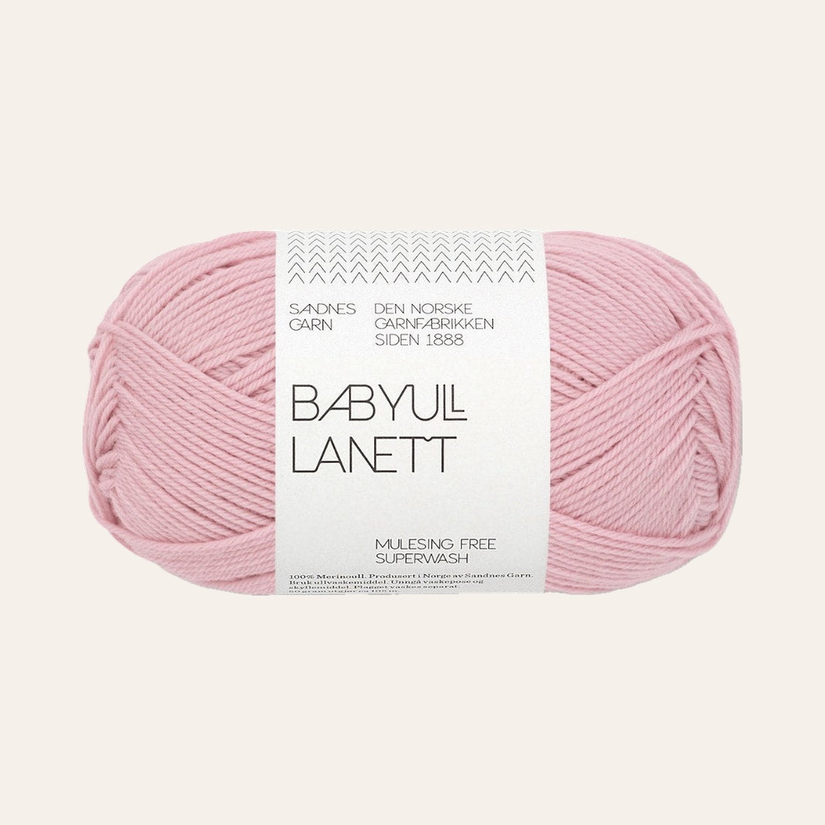 Babyull lanett 4312 pudder rosa
