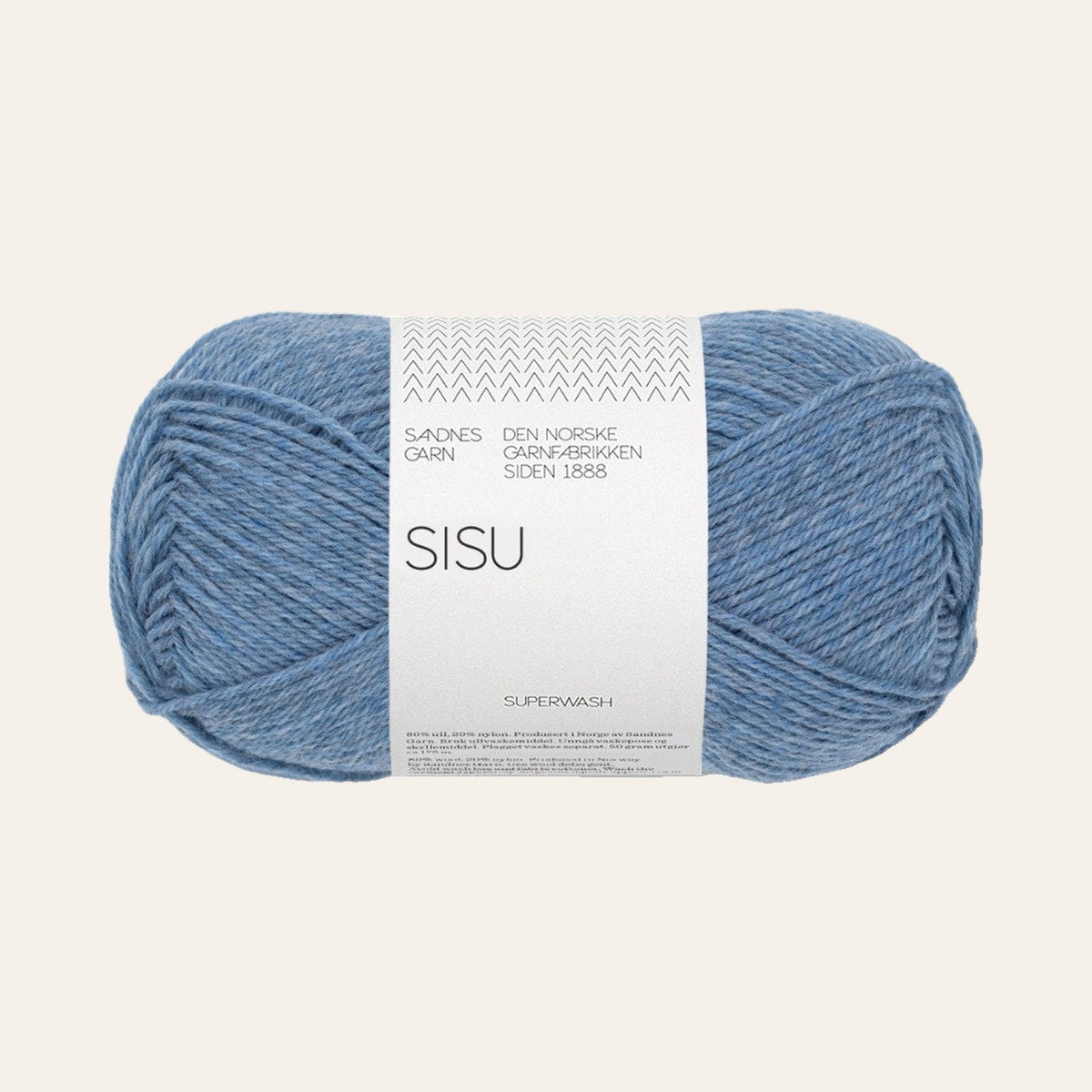 Sisu 6324 lys blaa melert