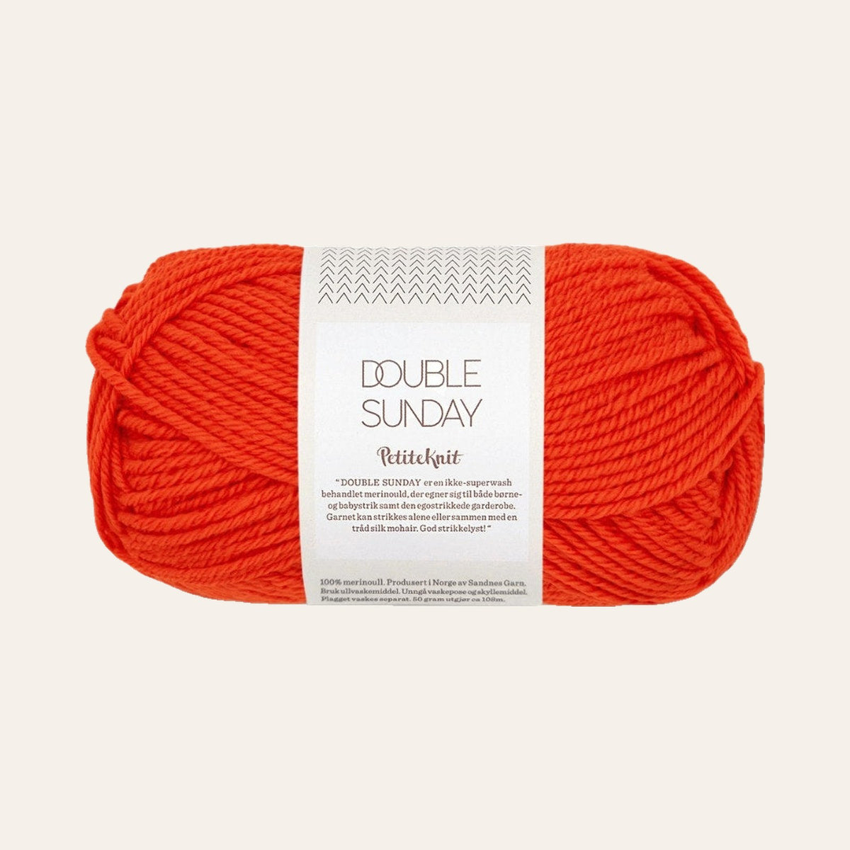 DOUBLE SUNDAY PetiteKnit 3819 that orange feeling