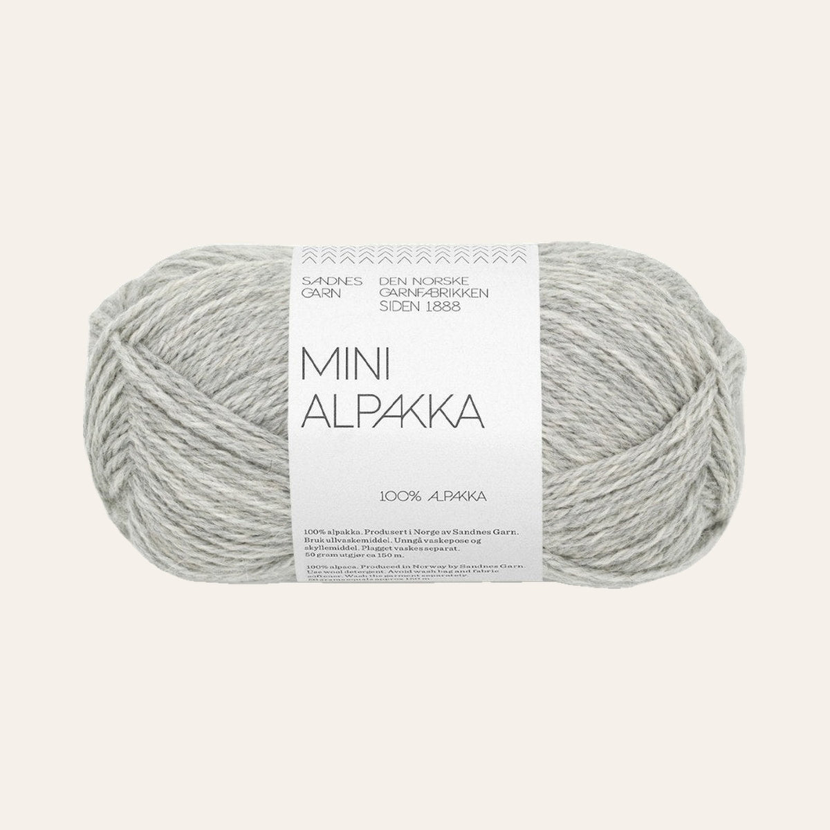 Mini Alpakka 1032 lys gramelert
