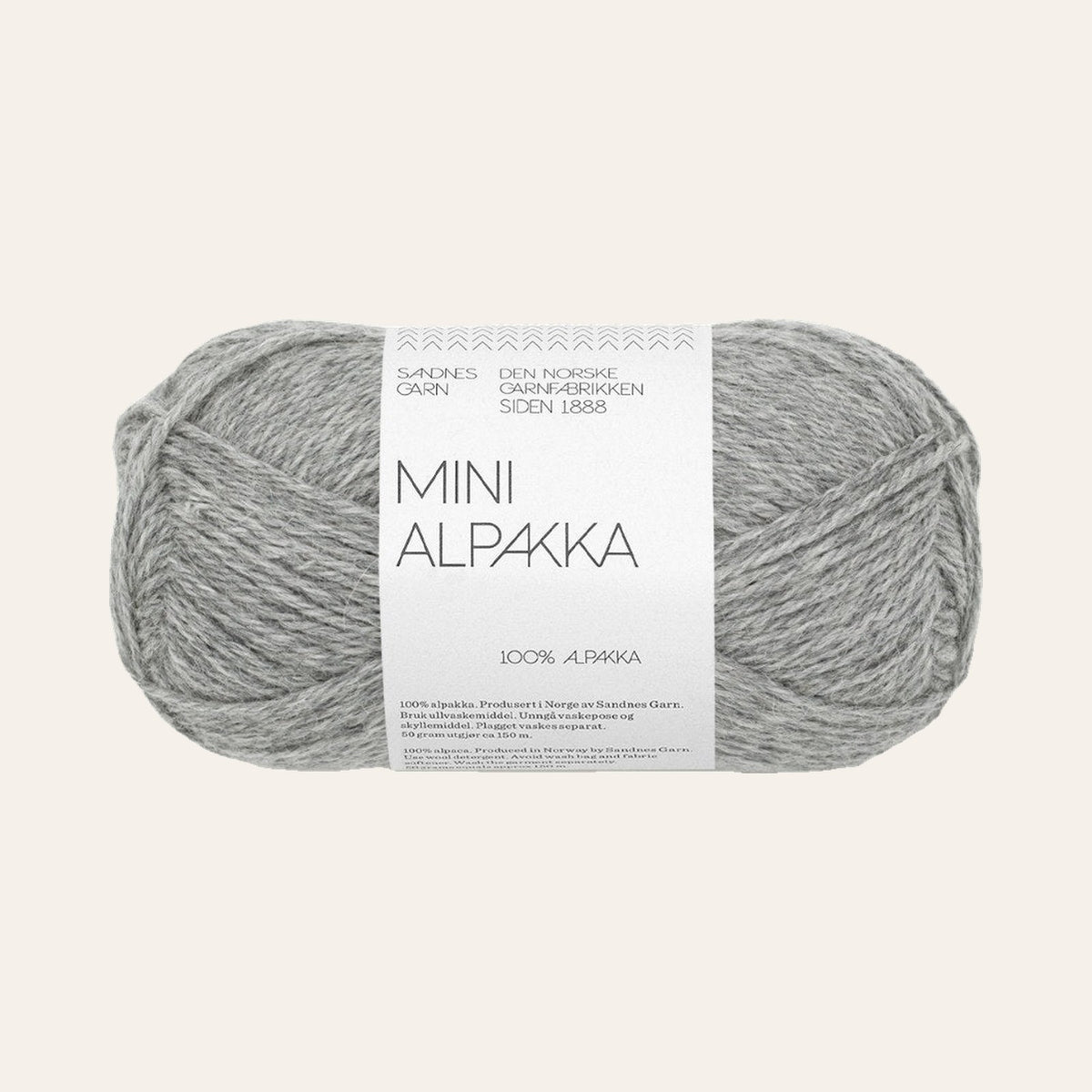 Mini Alpakka 1042 gramelert