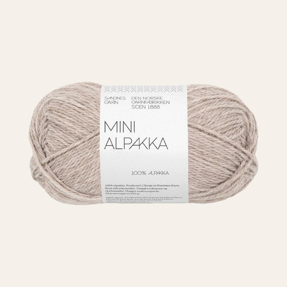 Mini Alpakka 2650 grabeige melert