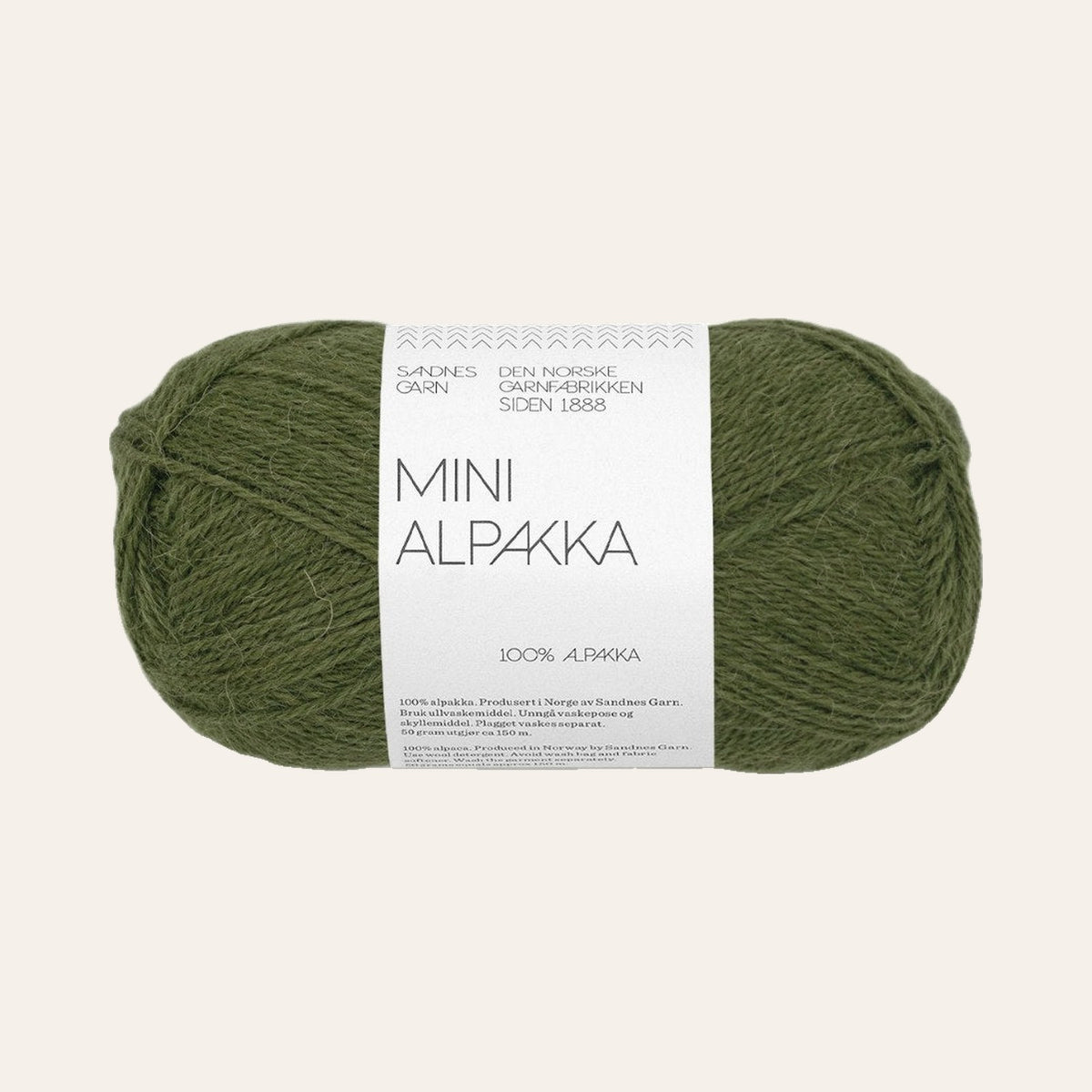 Mini Alpakka 9573 mosegronn