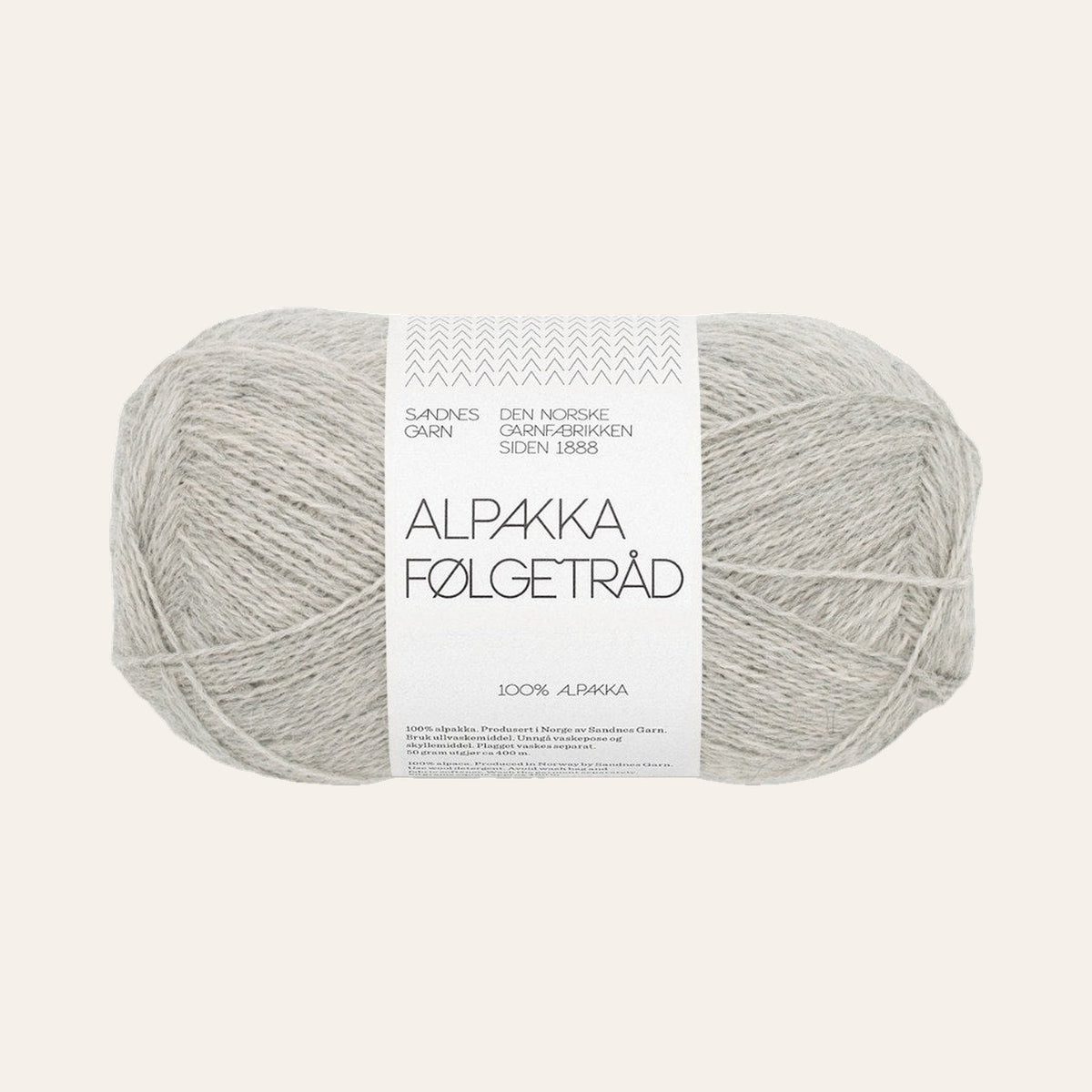 Alpakka Følgetråd 1032 lys gramelert