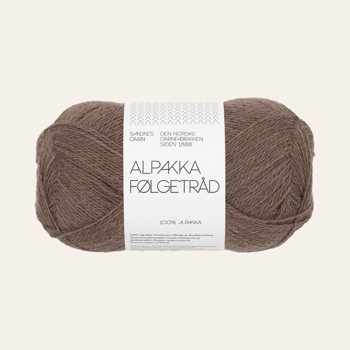 Alpakka Følgetråd 3161 eikenott