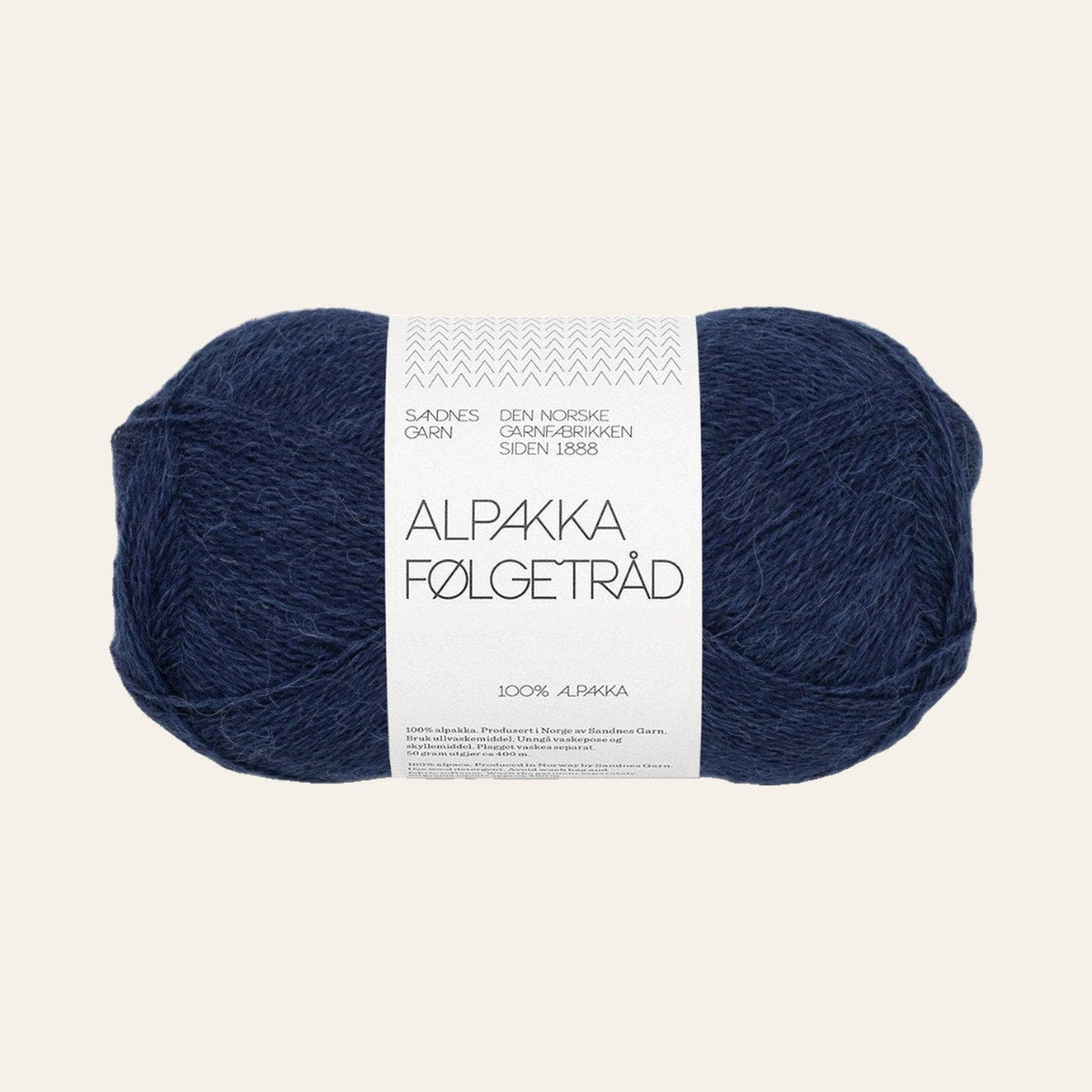 Alpakka Følgetråd 5882 marinebla