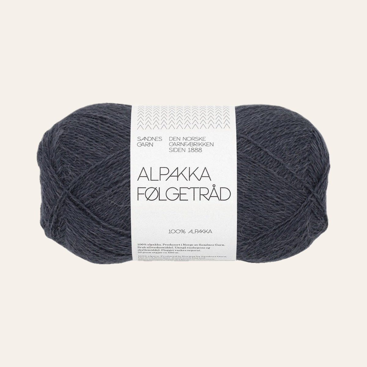 Alpakka Følgetråd 6581 mork grabla