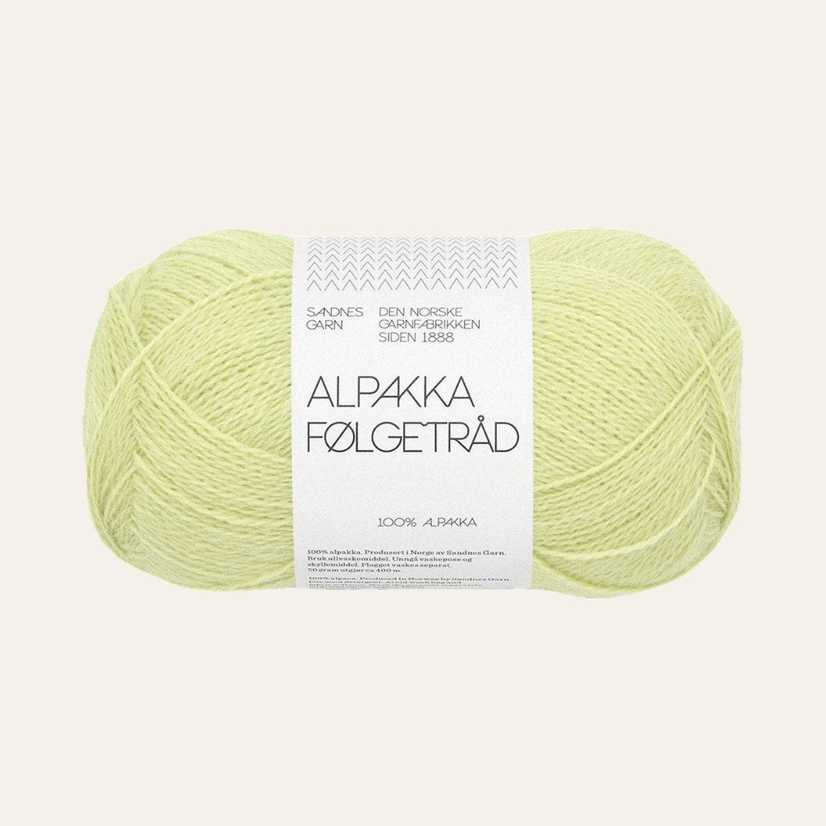 Alpakka Følgetråd 9523 lime punch