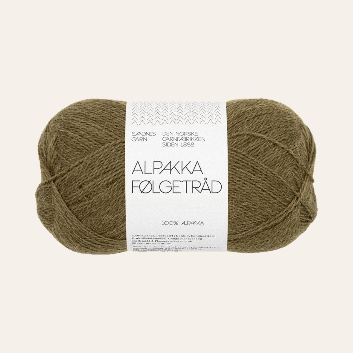 Alpakka Følgetråd 9873 dark olive