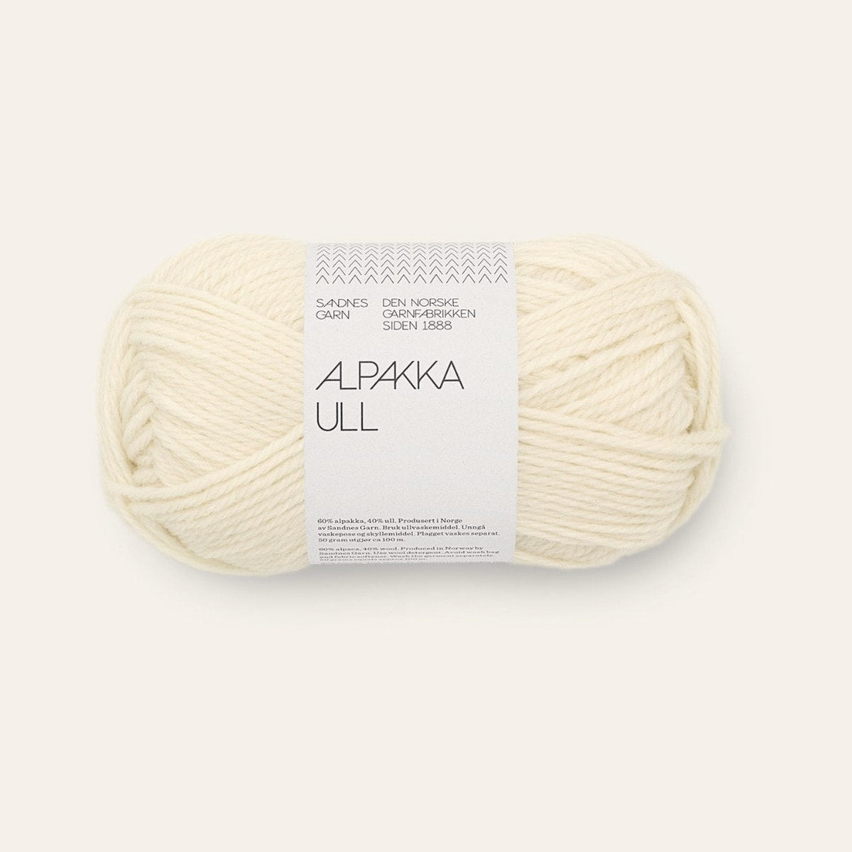 Alpakka Ull 1012 natur