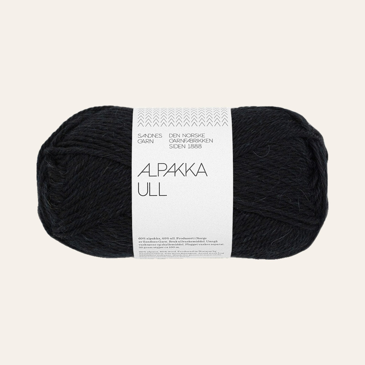 Alpakka Ull 1099 svart