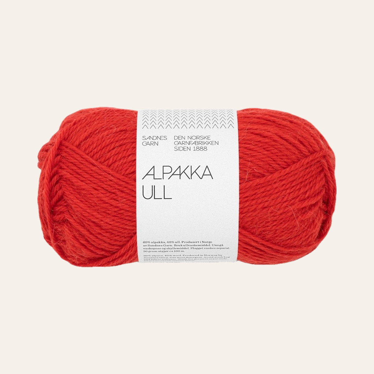 Alpakka Ull 4018 scarlet red