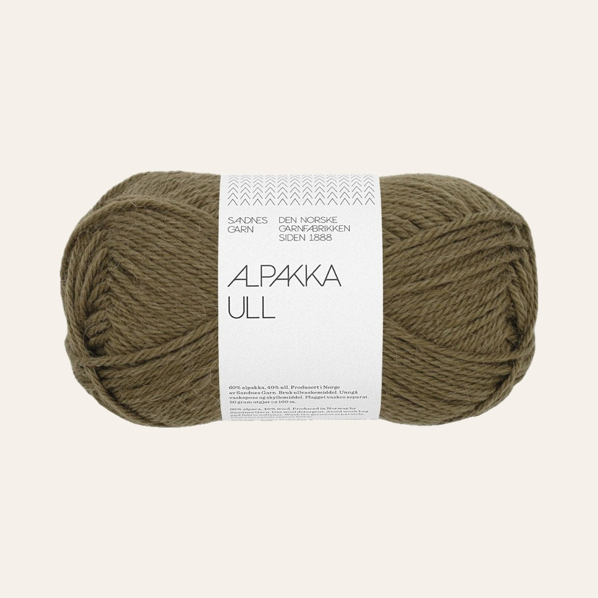 Alpakka Ull 9873 dark olive
