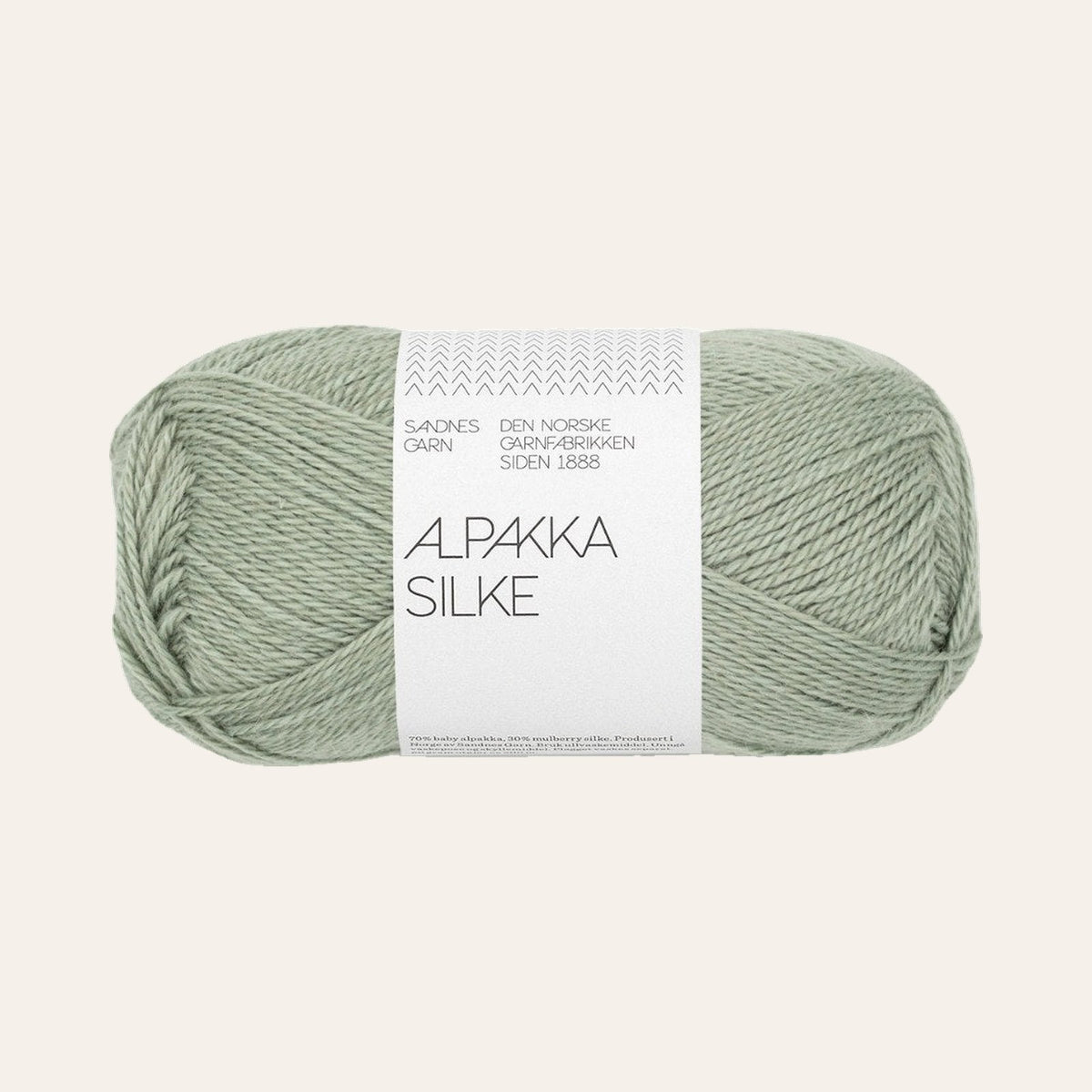Alpakka Silke 8521 stovet lys gronn