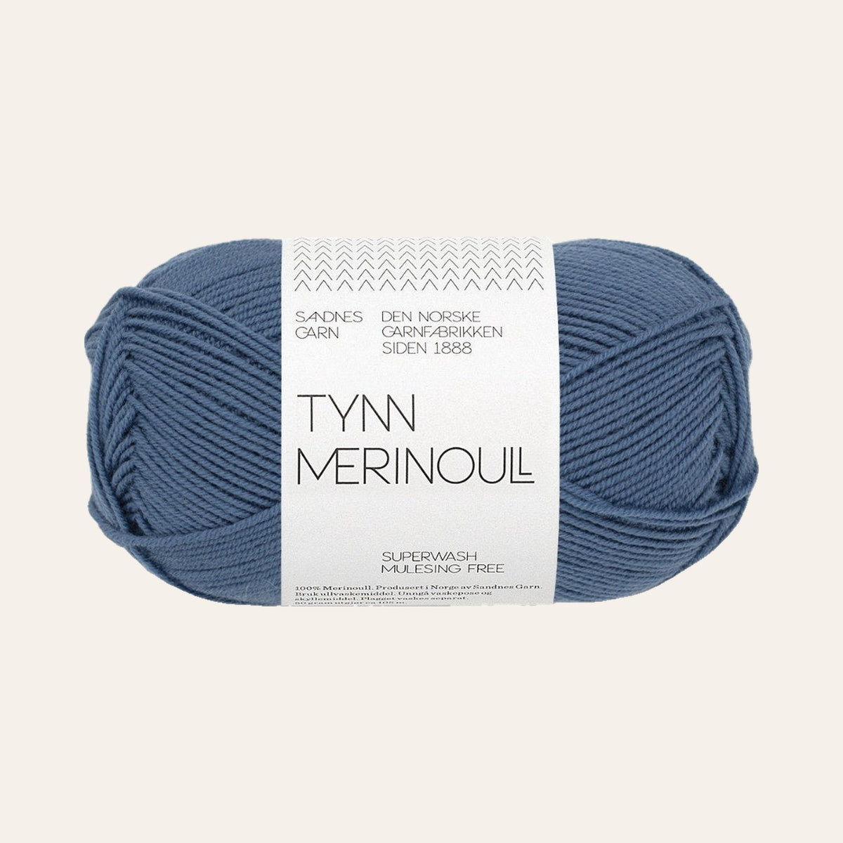 Tynn Merinoull 6052 jeansbla
