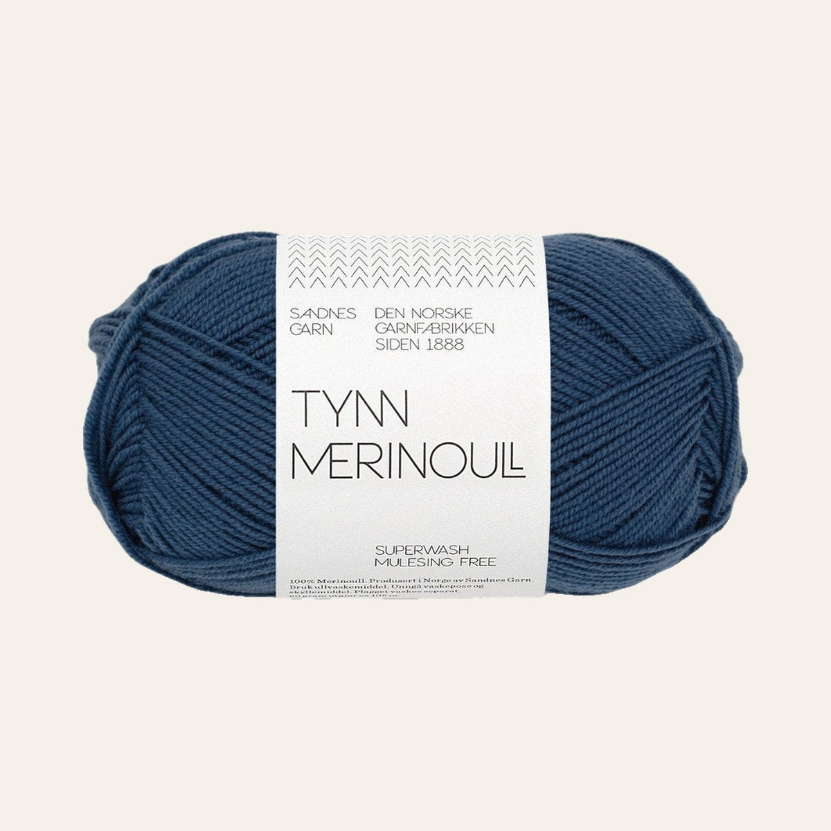 Tynn Merinoull 6062 mork bla