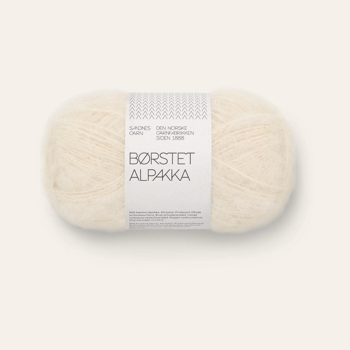 Børstet Alpakka 1012 natur