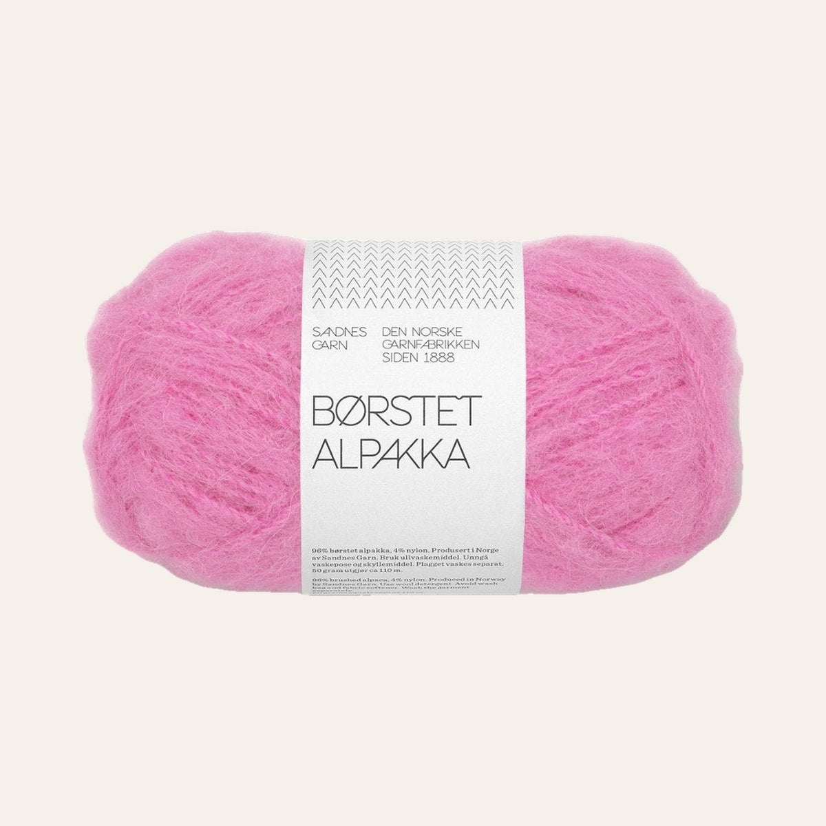 Børstet Alpakka 4626 shocking pink