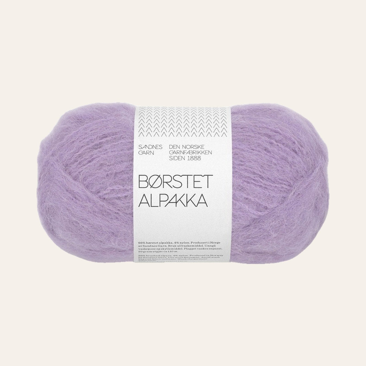 Børstet Alpakka 5043 lilla