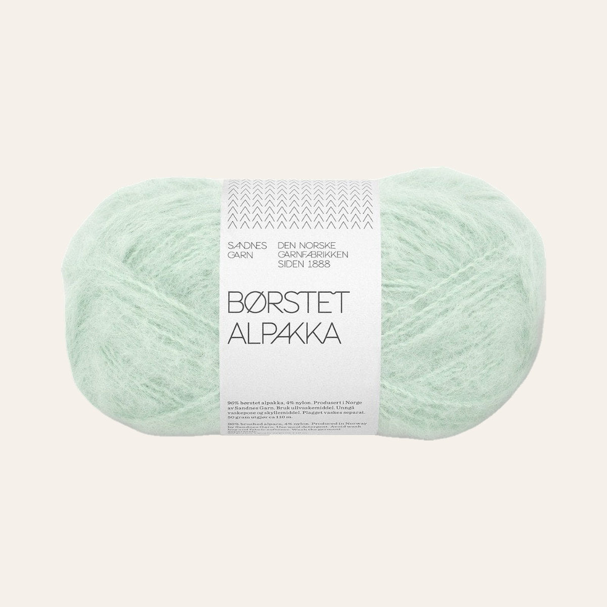 Børstet Alpakka 7911 mint green