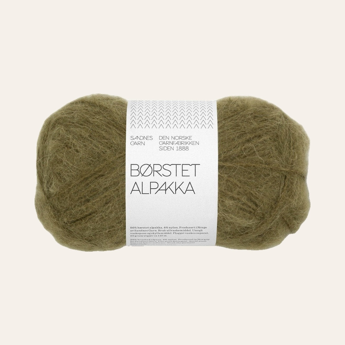 Børstet Alpakka 9873 dark olive