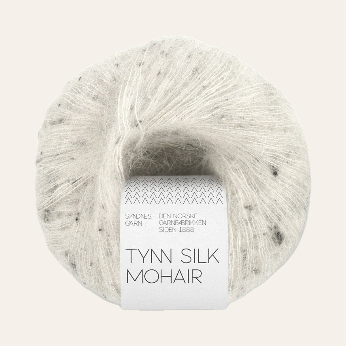 Sandnes Tynn Silk Mohair – held together with the main yarn