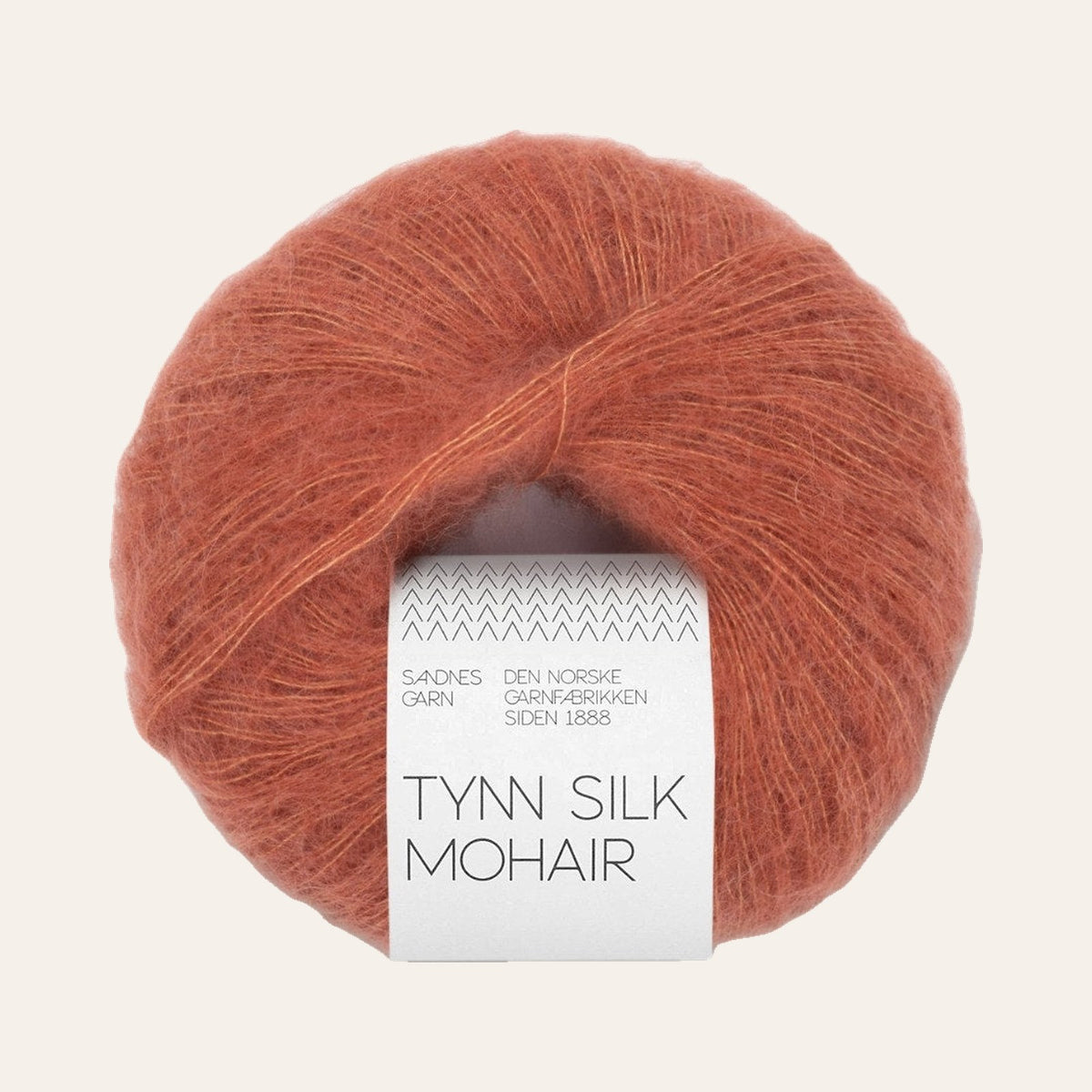 Tynn Silk Mohair 3535 lys kobberbrun