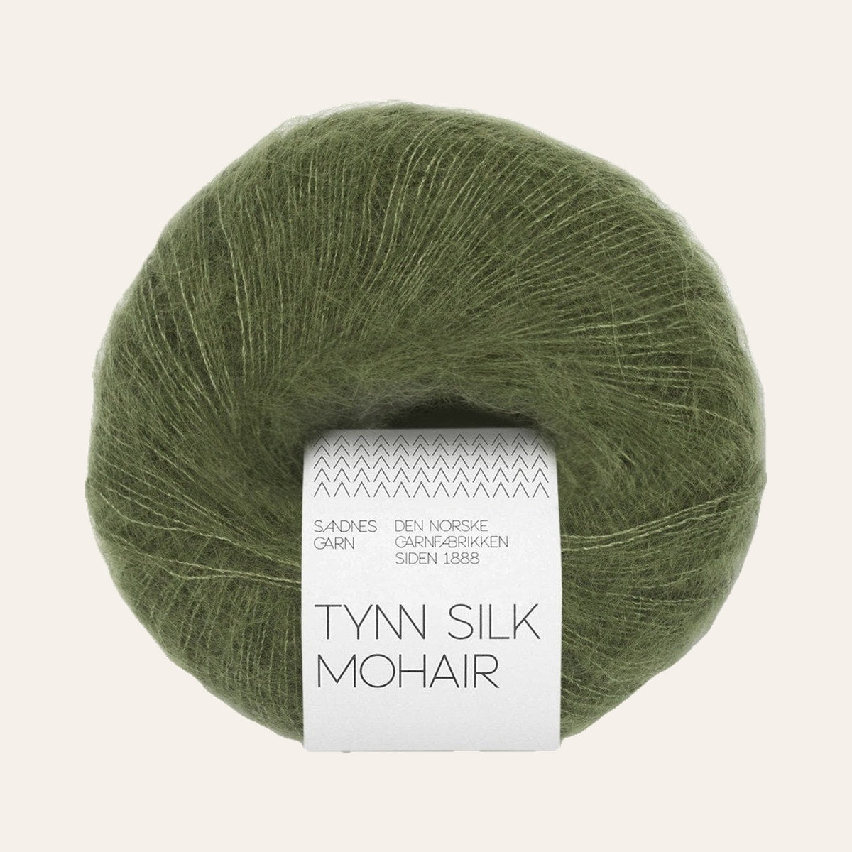 Tynn Silk Mohair 9062 olivengronn