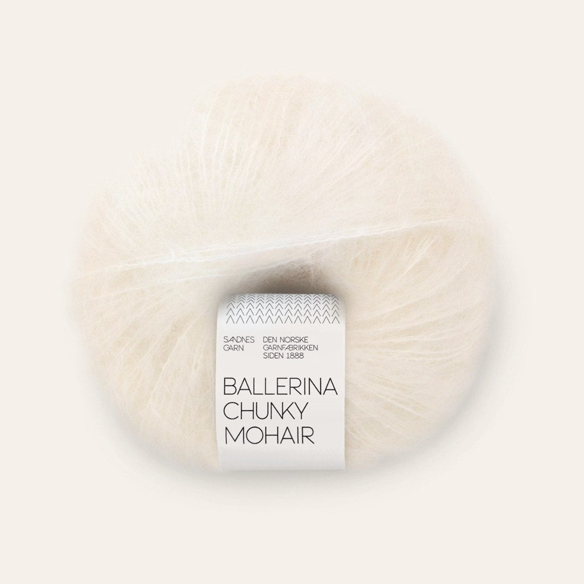 Ballerina Chunky Mohair 1001 hvit