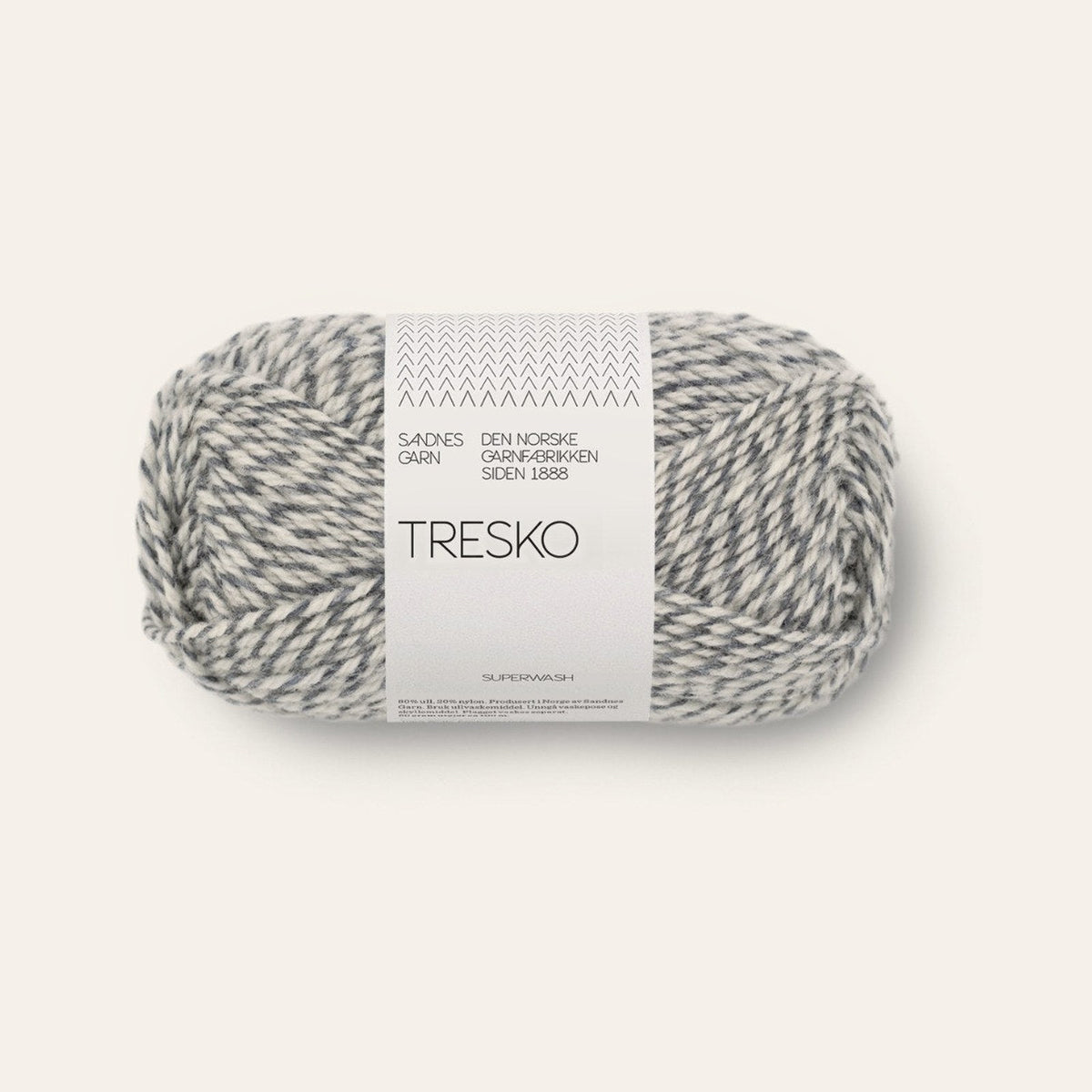 Tresko 1022 graa hvit
