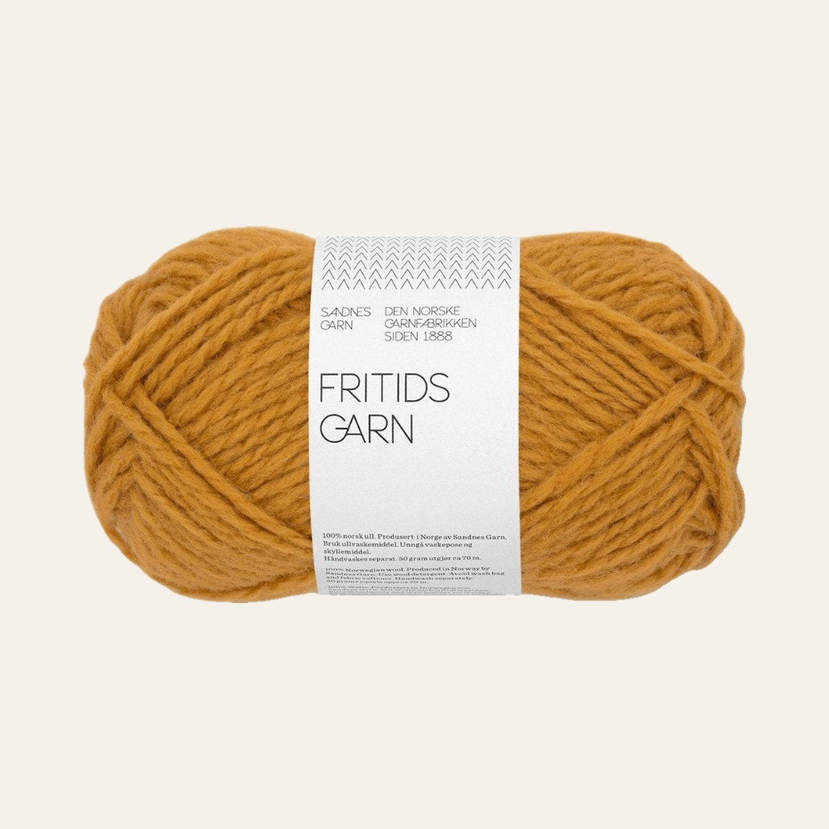 Fritidsgarn 2335 sennepsgul