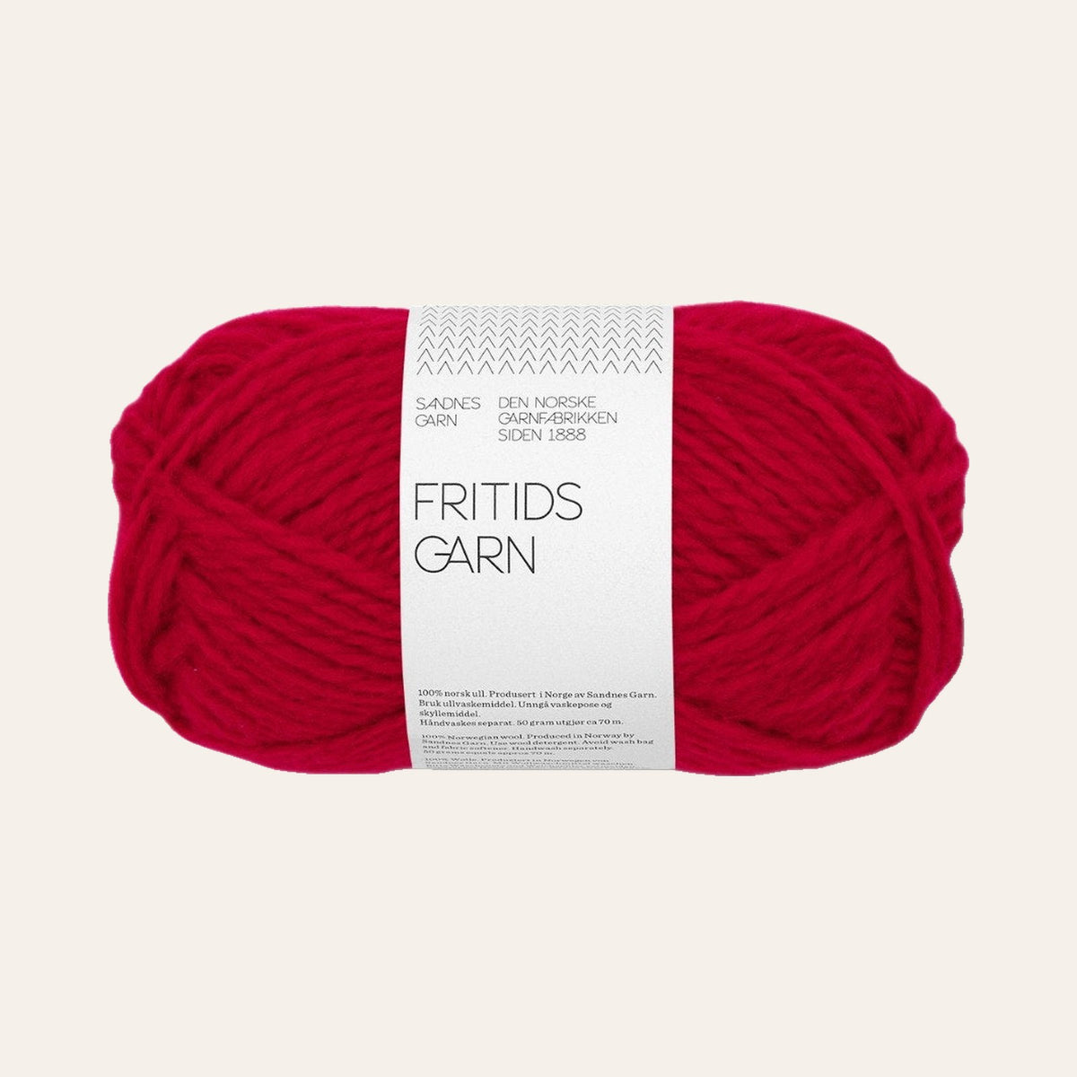 Fritidsgarn 4219 dyp rod