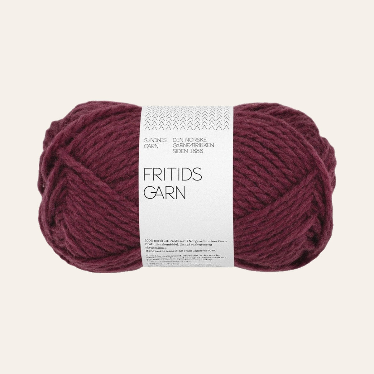 Fritidsgarn 4372 dyp burgunder