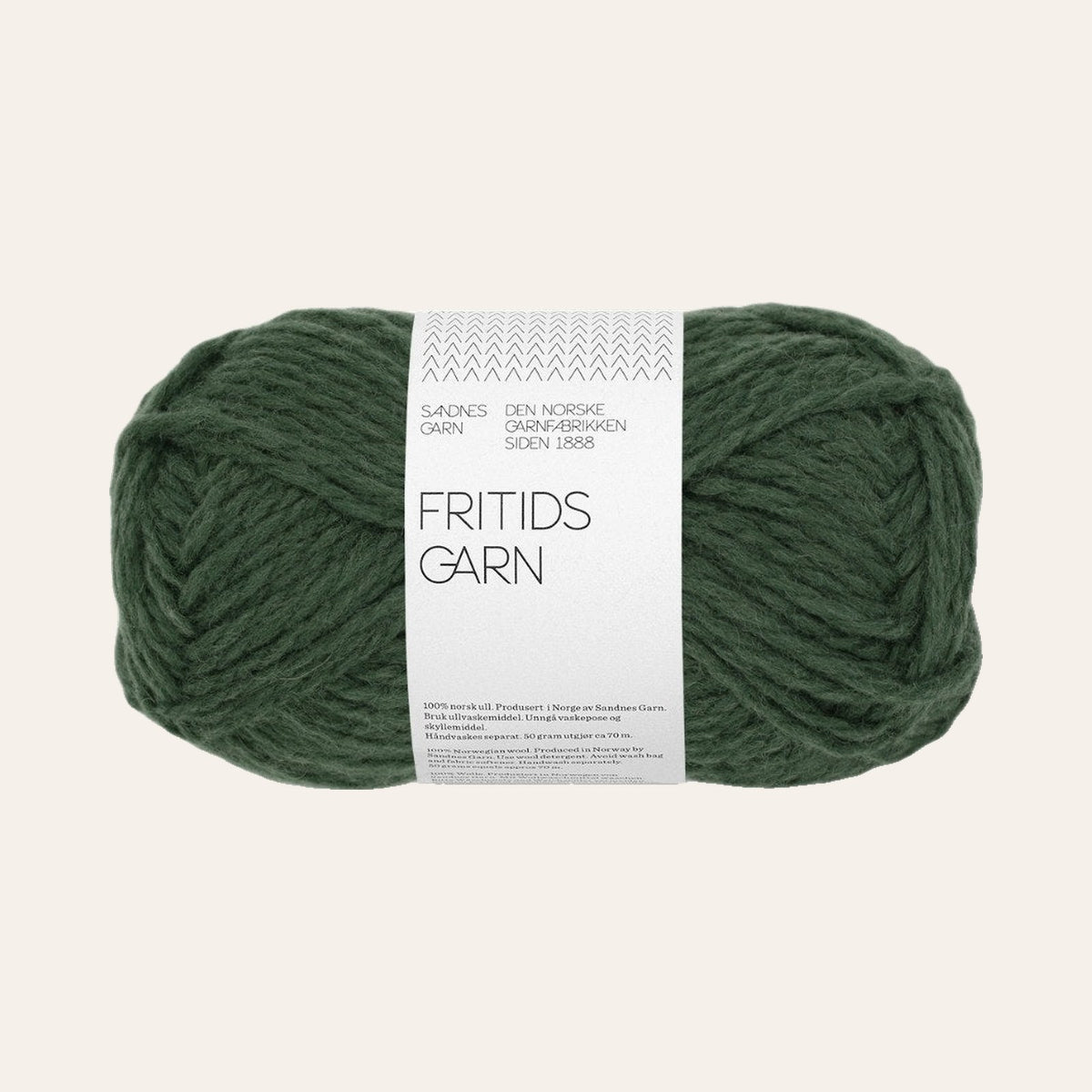 Fritidsgarn 8571 mork gronn