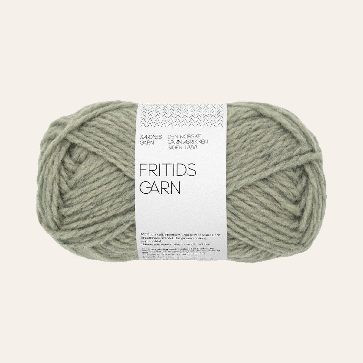 Fritidsgarn 9041 stovet lys gronnmelert