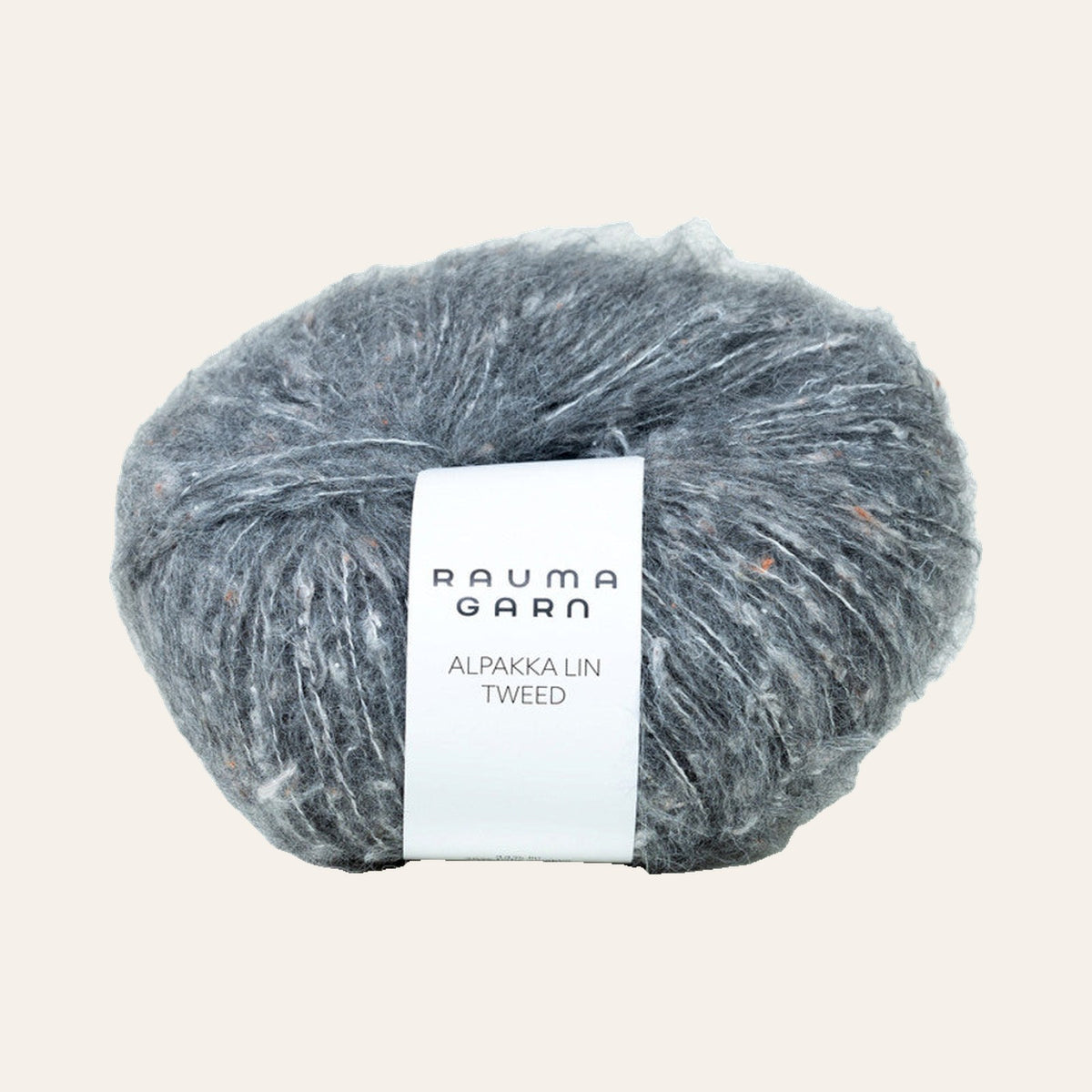 Alpakka Lin 21266 Tweed Mørk grå