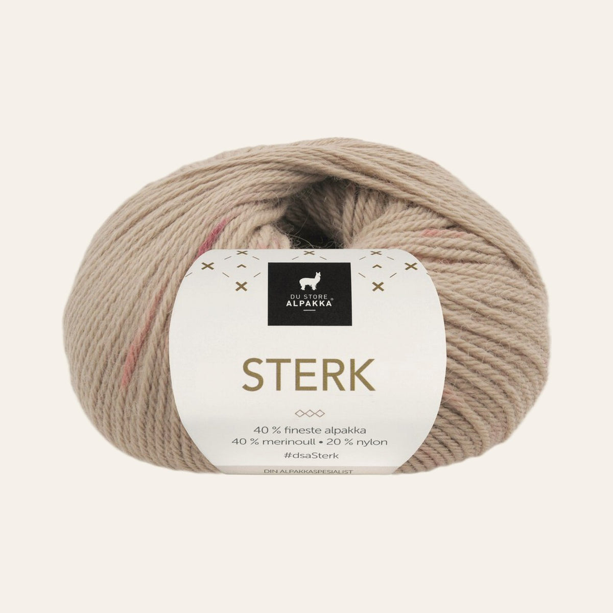 Sterk 924 Sand/rosa print