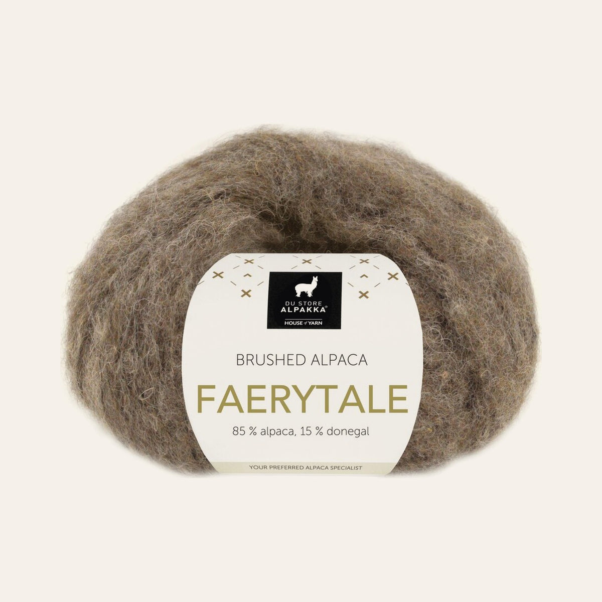 Faerytale 817 Mørk gråbrun melert tweed