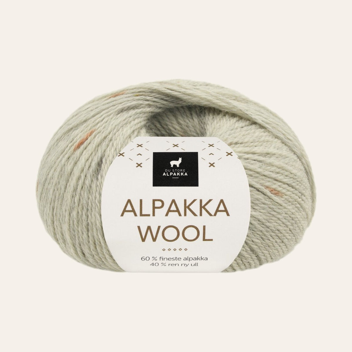 Alpakka Wool 565 Grå/kamel print
