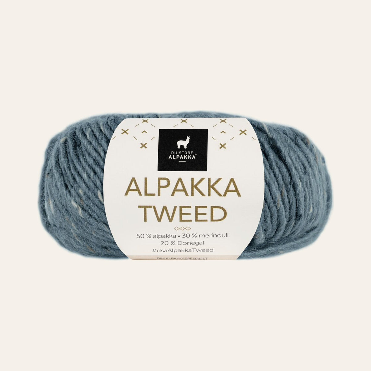 Alpakka Tweed 104 Blå