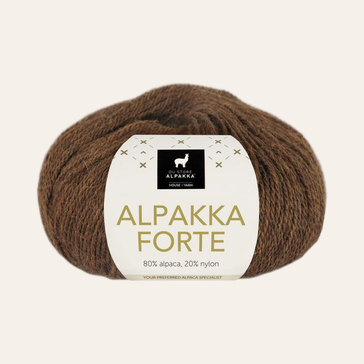 Alpakka Forte 709 Varm brun melert