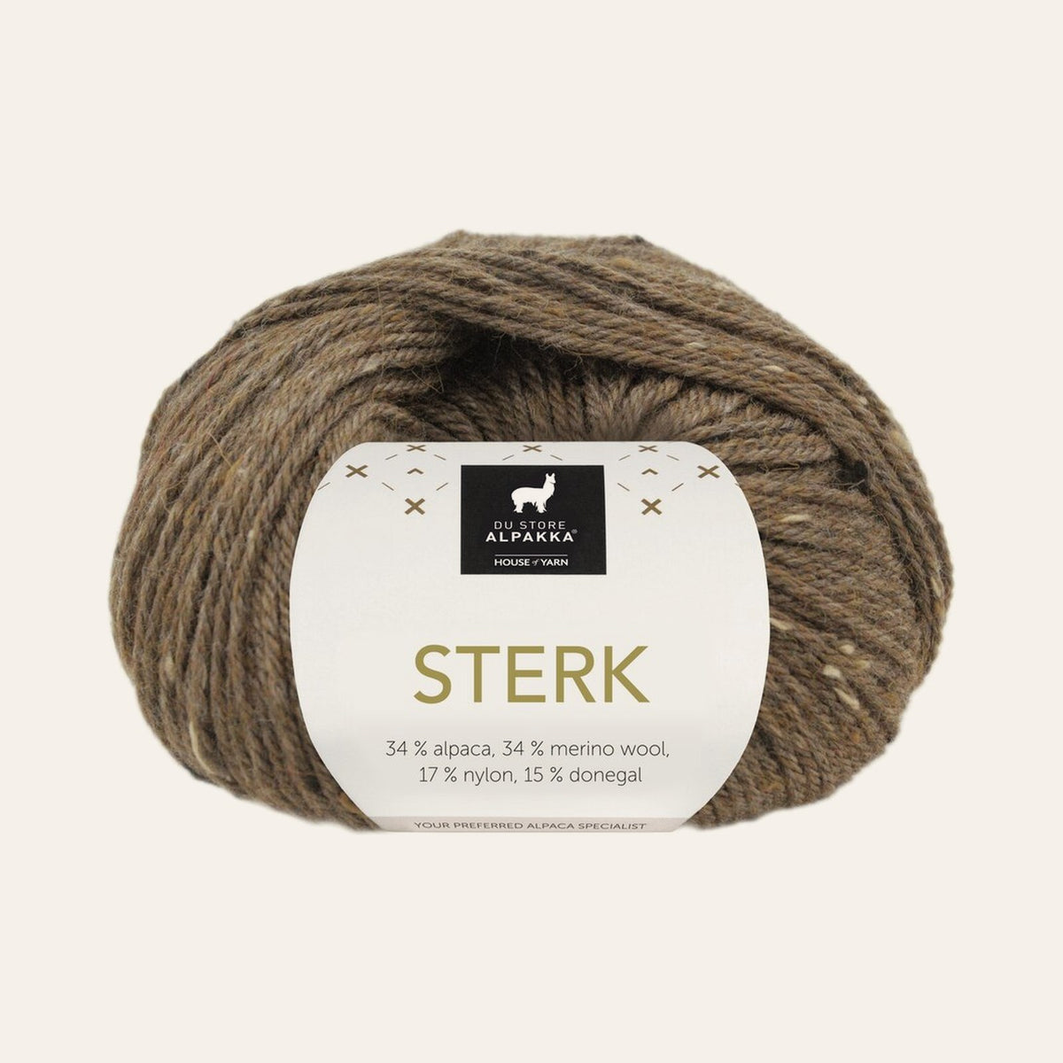 Sterk 933 Brun melert tweed