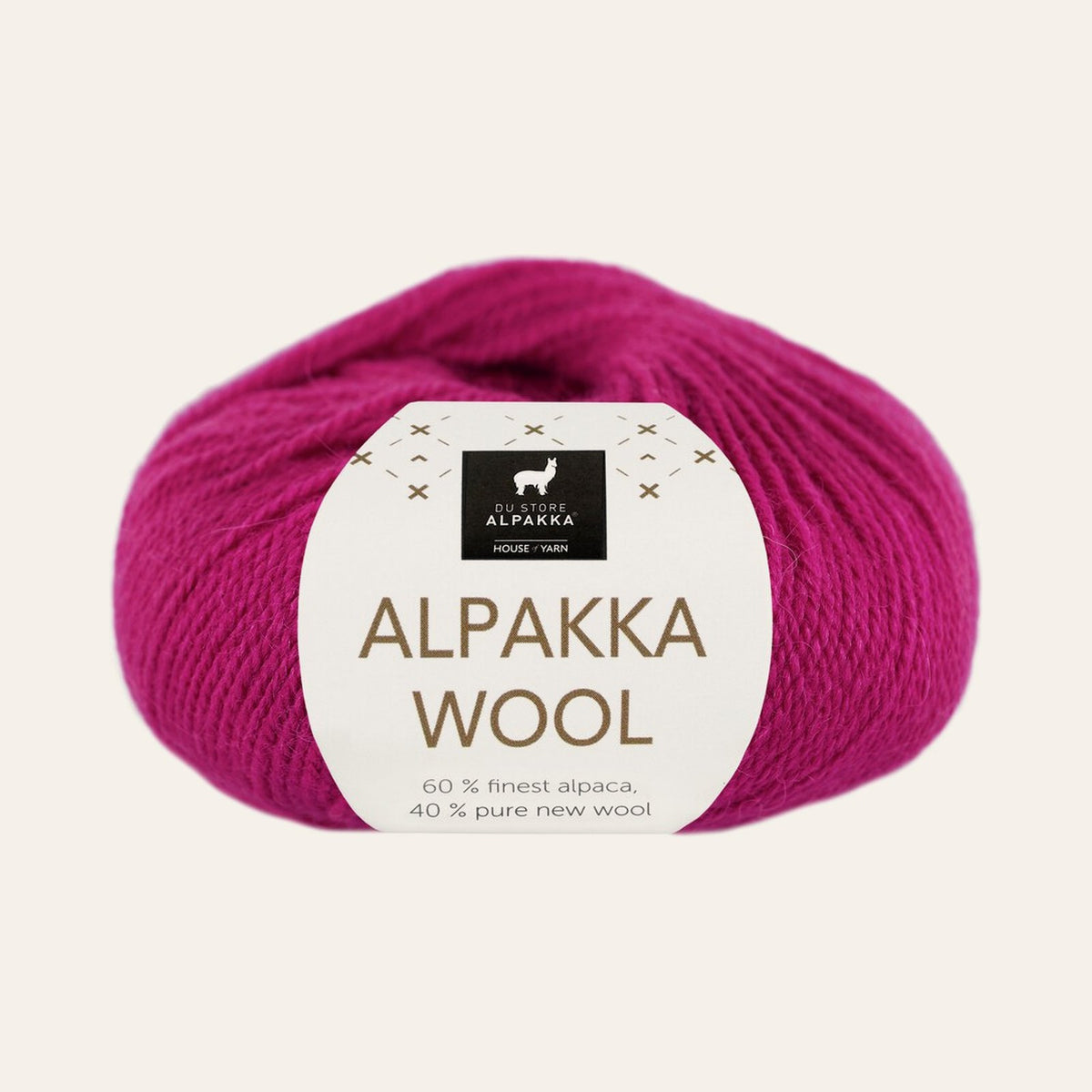 Alpakka Wool 572 Rødlilla