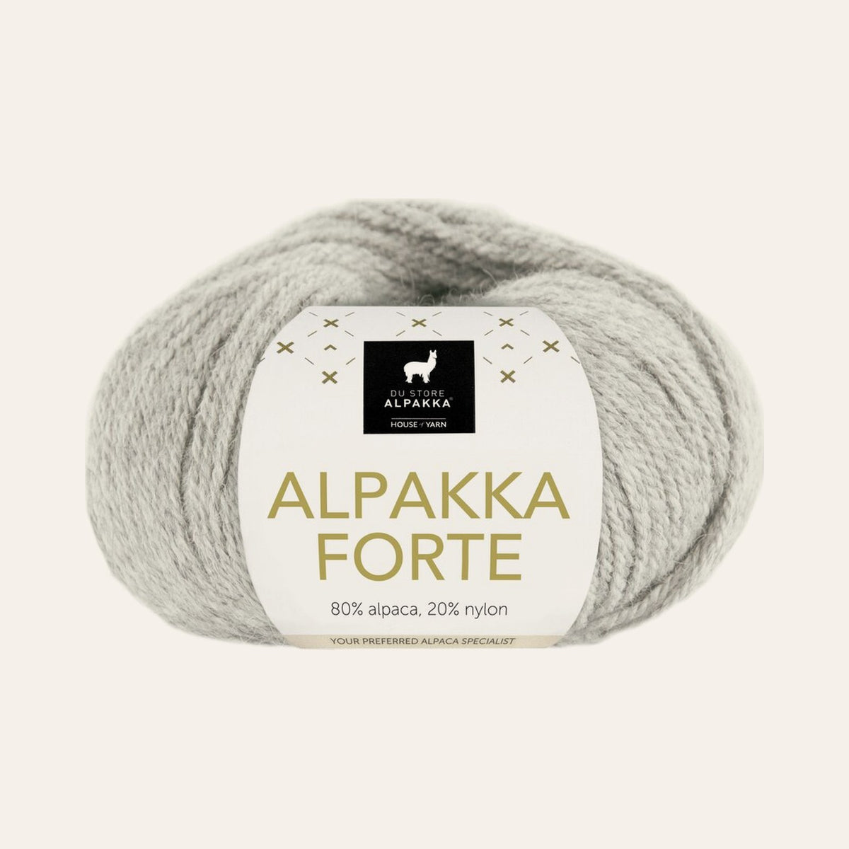 Alpakka Forte 716 Lys grå melert