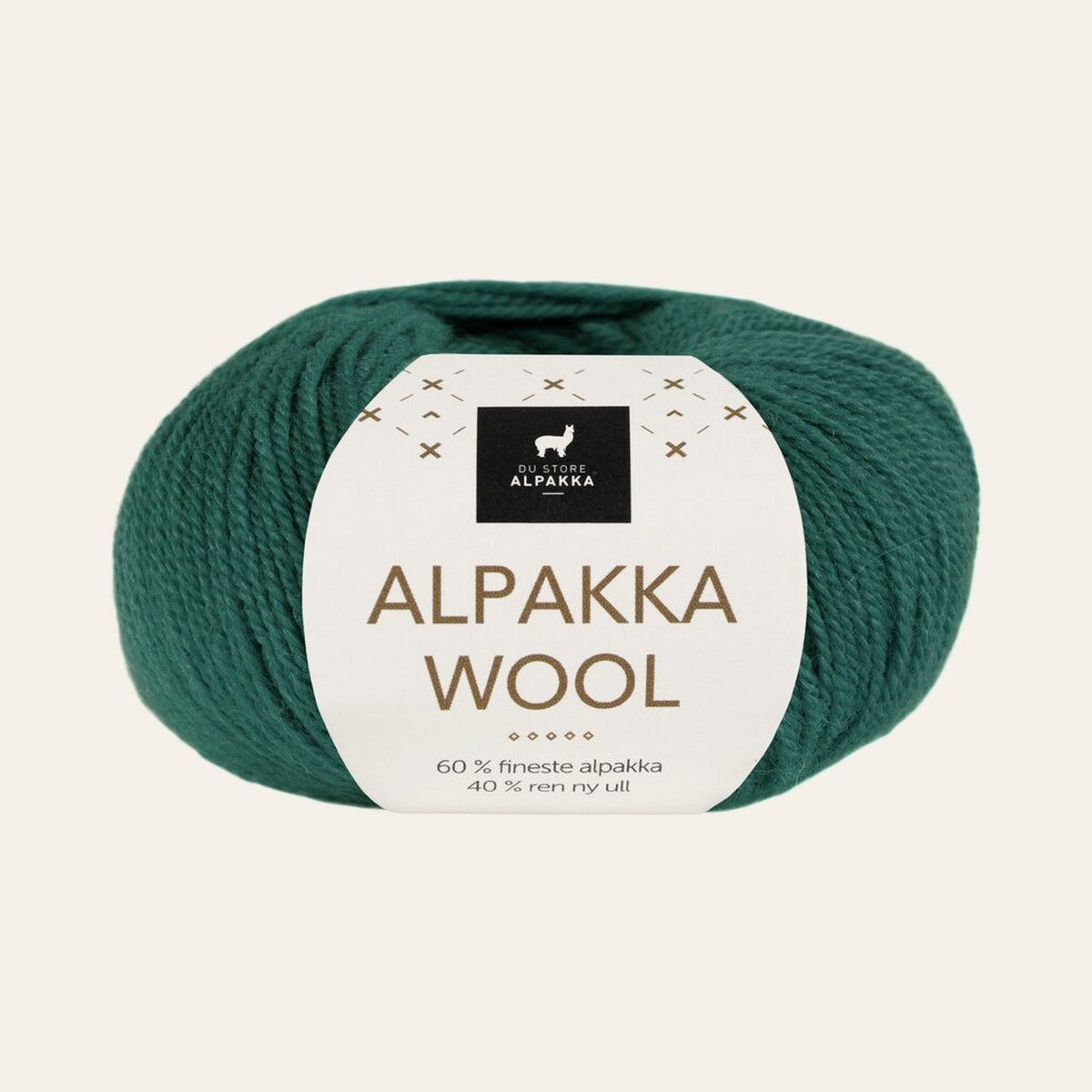 Alpakka Wool 524 Mørk blågrønn