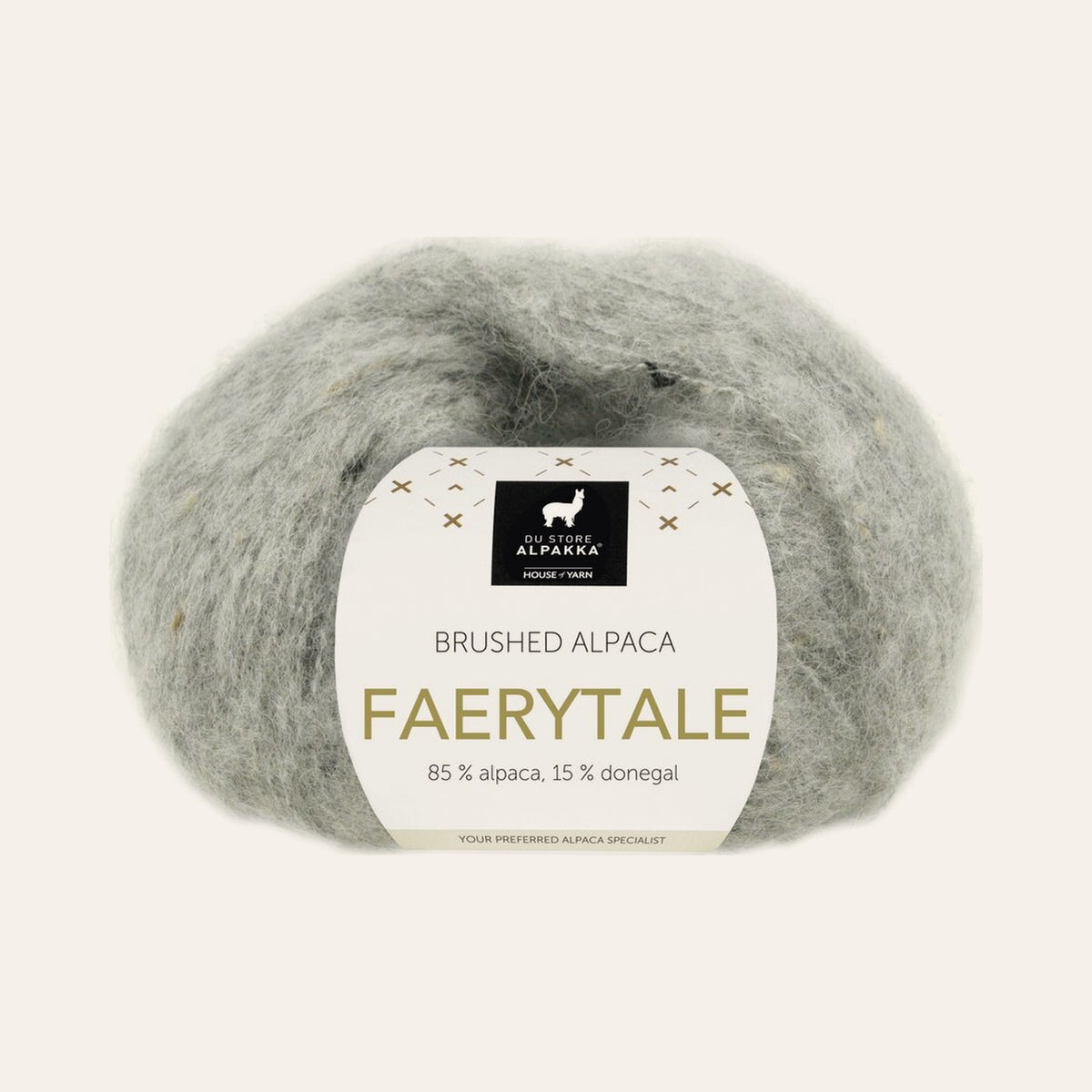 Faerytale 818 Lys grå melert tweed
