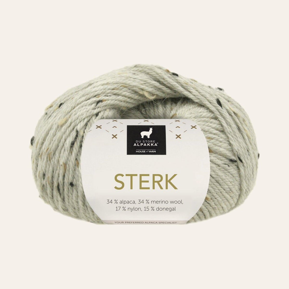 Sterk 930 Lys grå melert tweed