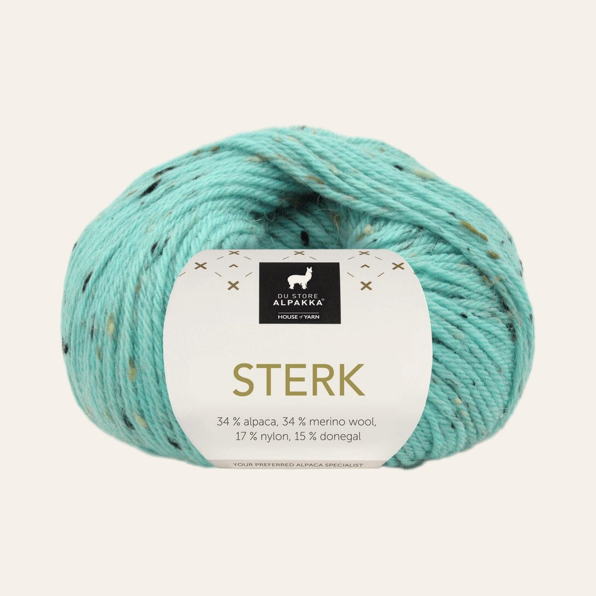 Sterk 928 Karibisk blå tweed
